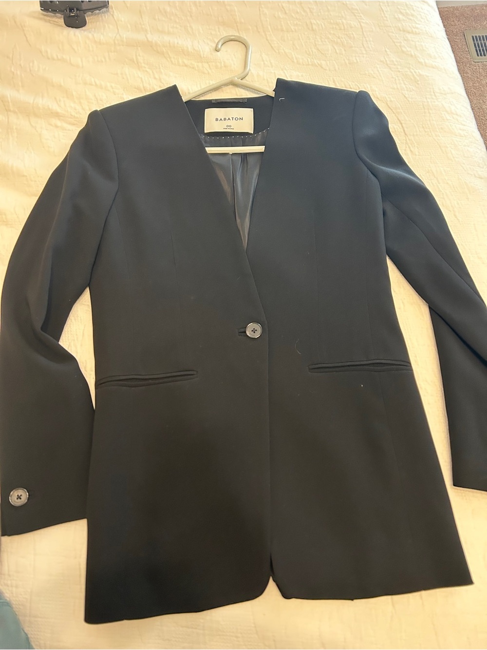 Babaton Rockwell Black Women's Single-Button Blazer Jacket